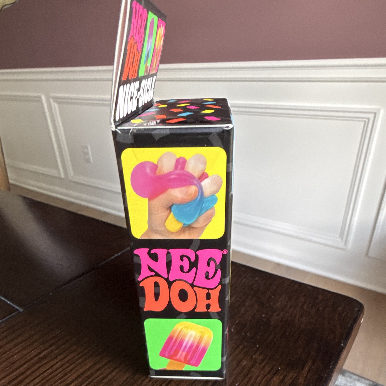 Schilling Nee Doh Nice-Sicle Super Solid Squish Sensory Popsicle NeeDoh Purple