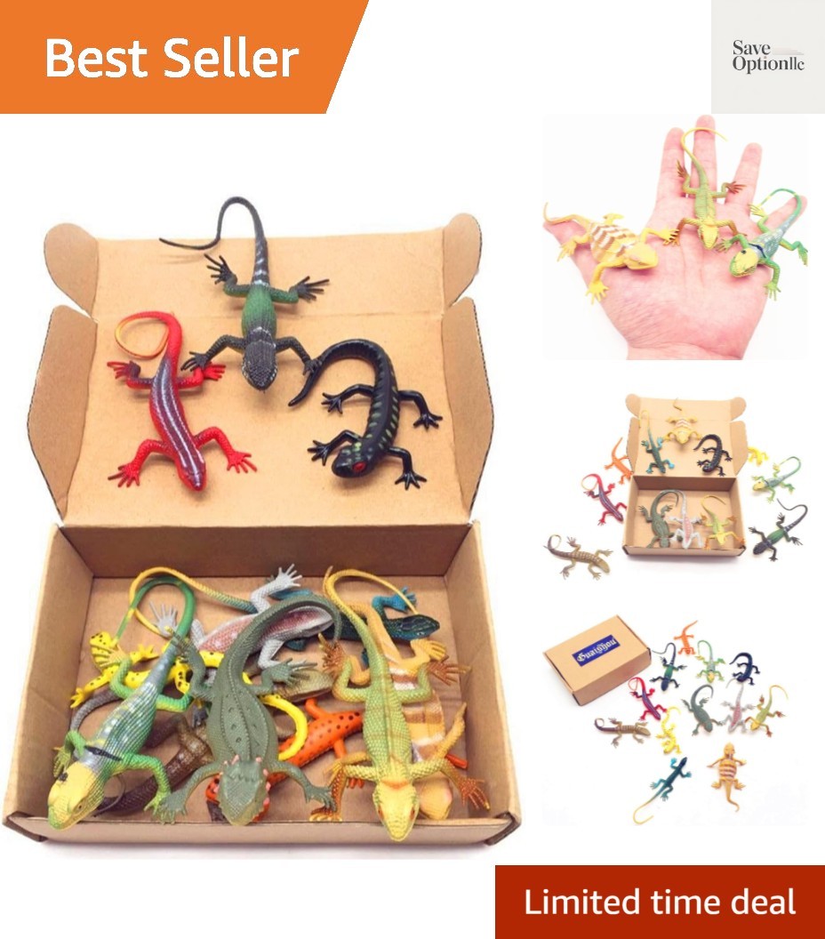 Educational 12-Piece Reptile & Dinosaur Figures Set – Ideal for Young Explorers