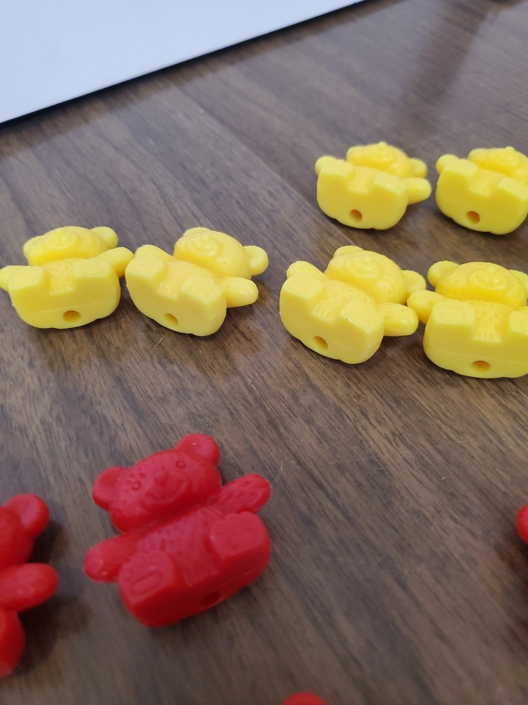 42 Piece Counting Bear Set, 4 Colors-Red, yellow, Blue And Green, One Size