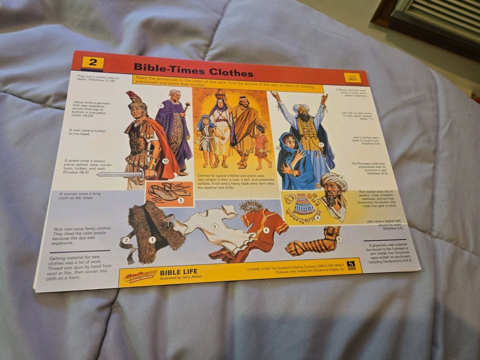 GeoSafari Electronic Learning Game Card Set Bible Life