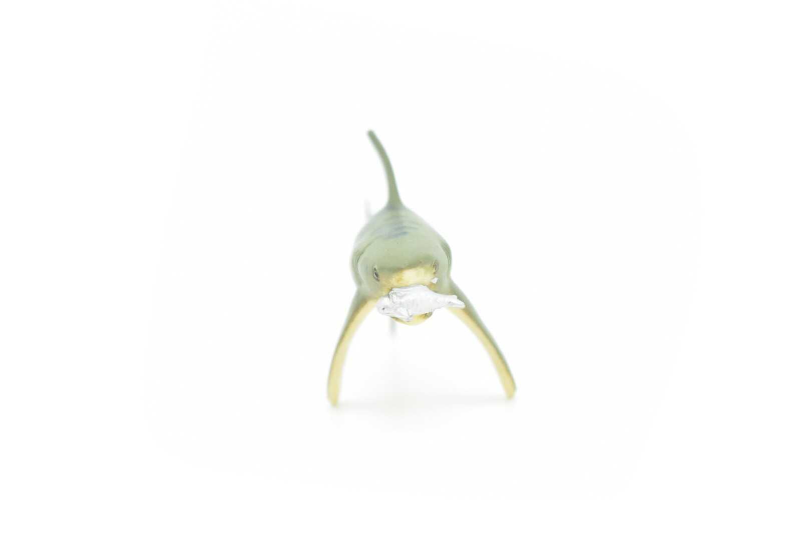 Tiger Shark, With Fish in Mouth, Very Nice Plastic Replica 3″ – F237 B76
