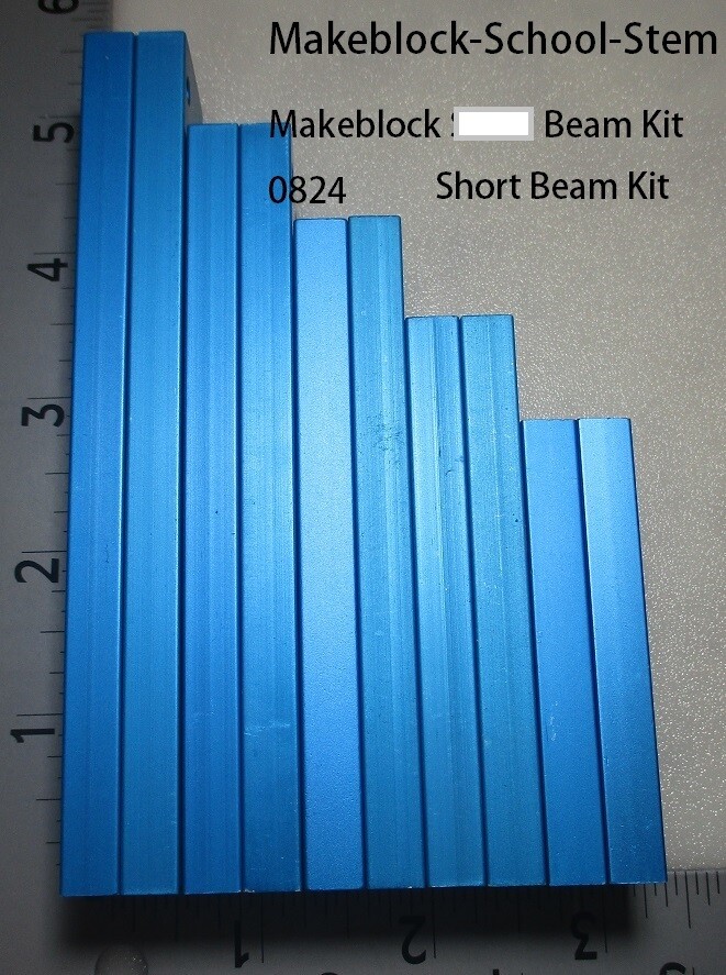 Makeblock Short Beam Kit *** 10 Individual 0824 Beams Total 5 Sizes