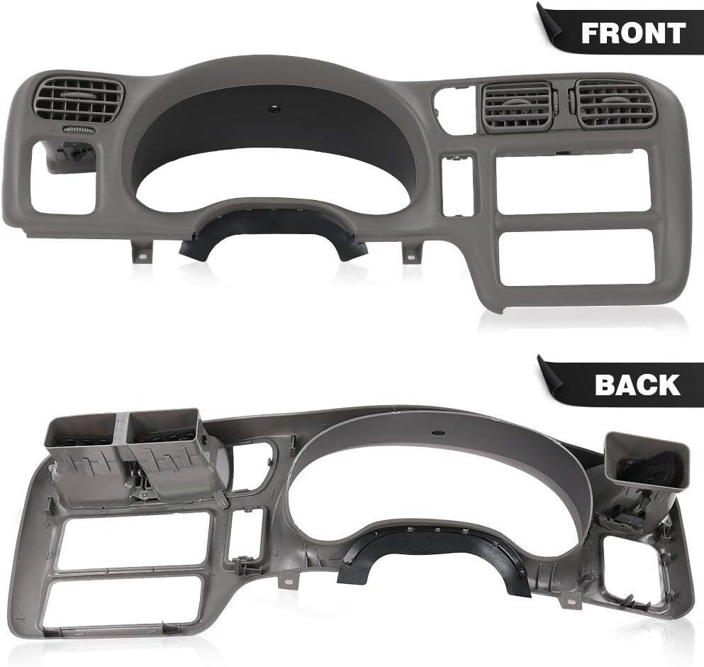 98-04 Chevy S10 GMC Sonoma Jimmy Blazer Dash Bezel Cover Gray (No 2DIN)