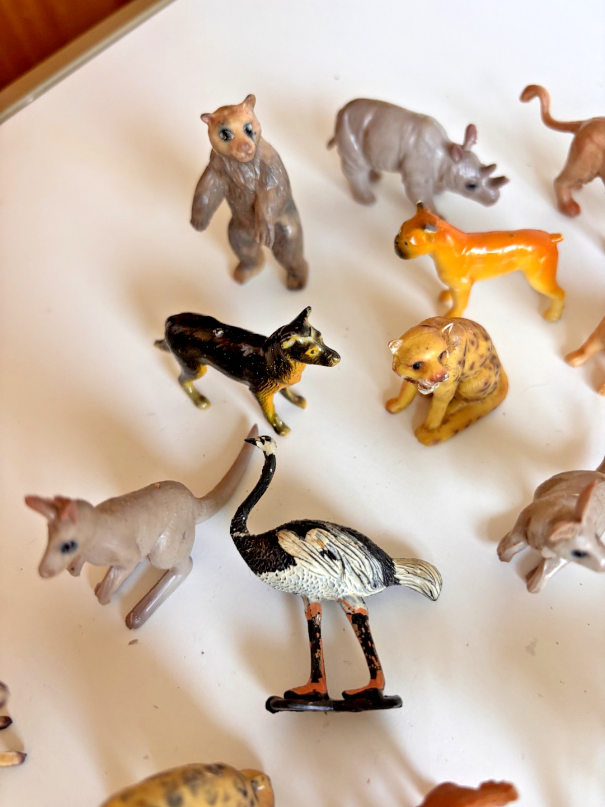Lot of Vintage Small Plastic Toy Animals Farm Zoo Wild