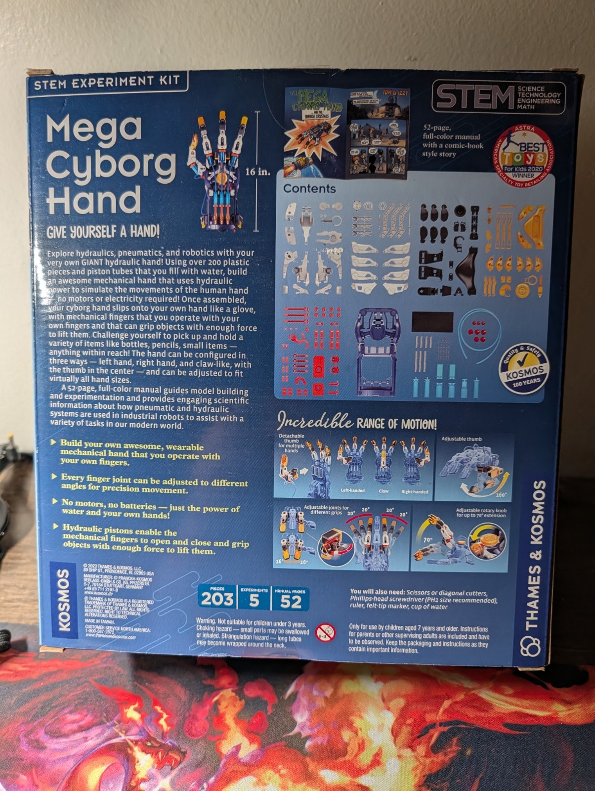 Mega Cyborg Hand STEM Experiment Kit | Build Your Own Giant Hydraulic Hand