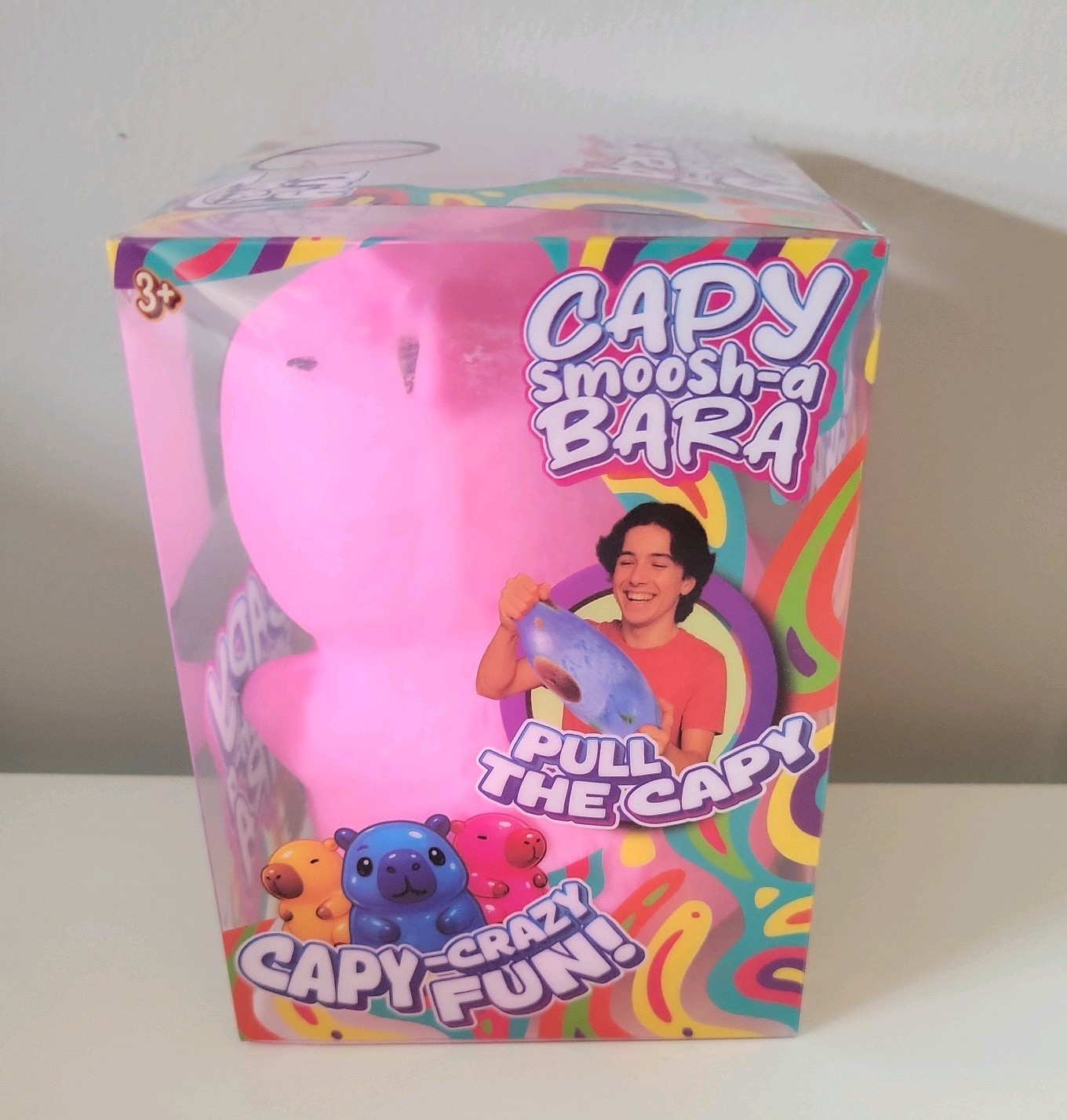 PPNC Capy Smoosh-a Bara Pink Jumbo Capybara Squeeze Squishy NIB VIRAL New Drop