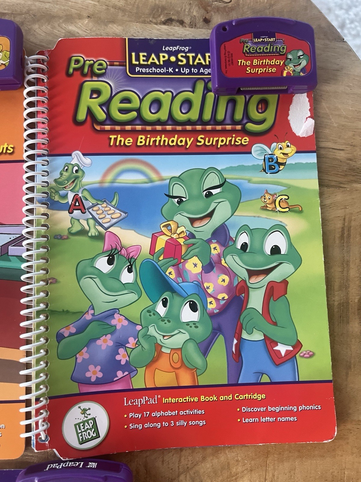 Leap Frog LeapPad 7 Books + Cartridges: Reading Math Music Age 4-6 Leap 1
