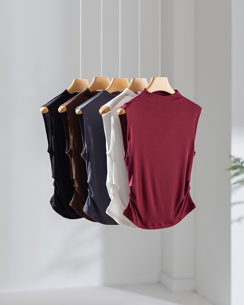 Lanjing Tencel Australia imported wool 5A antibacterial small high neck stand