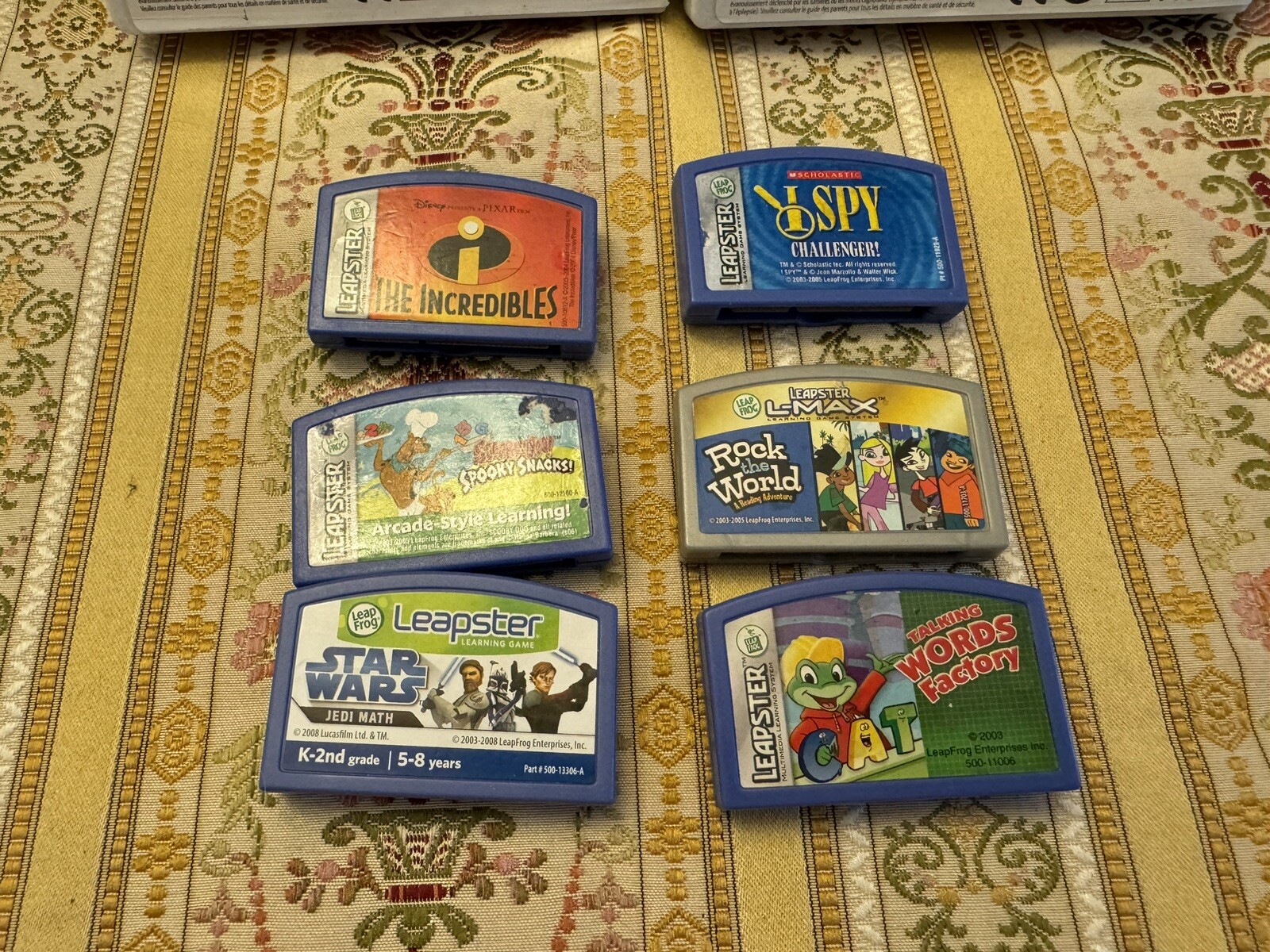 Leap Frog Leapster Learning System Game Cartridges LOT of 8 Cars Star Wars