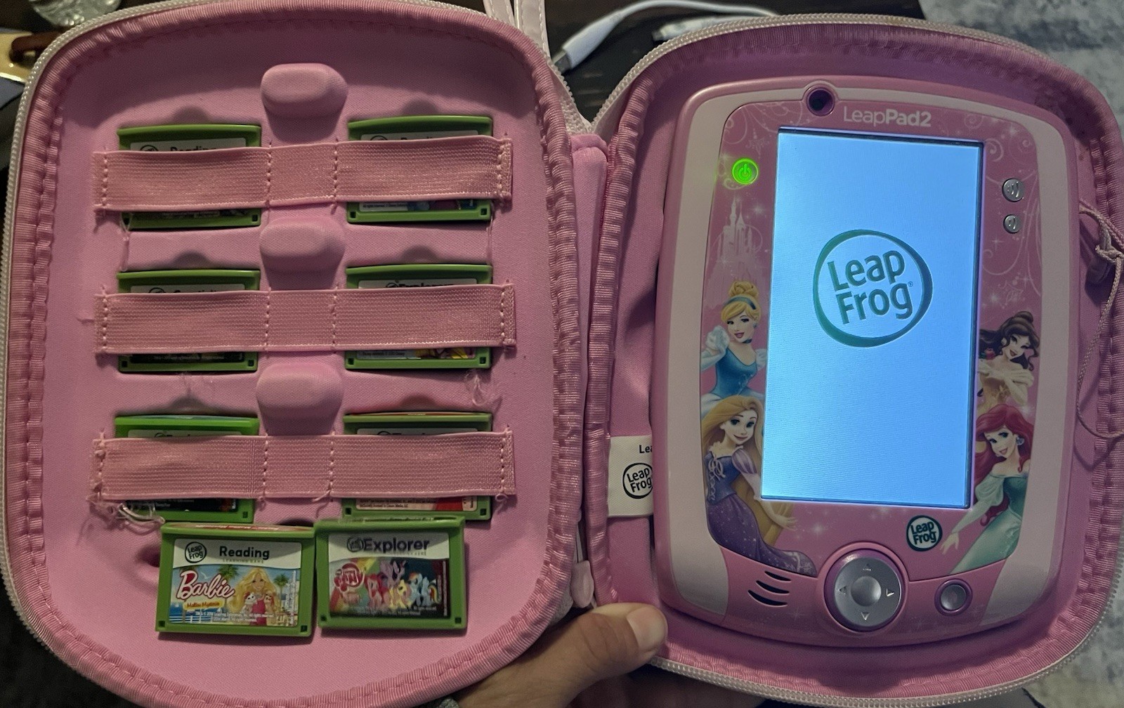 LeapFrog LeapPad2 Pink Learning Tablet, Disney Princess Case, 8 Games