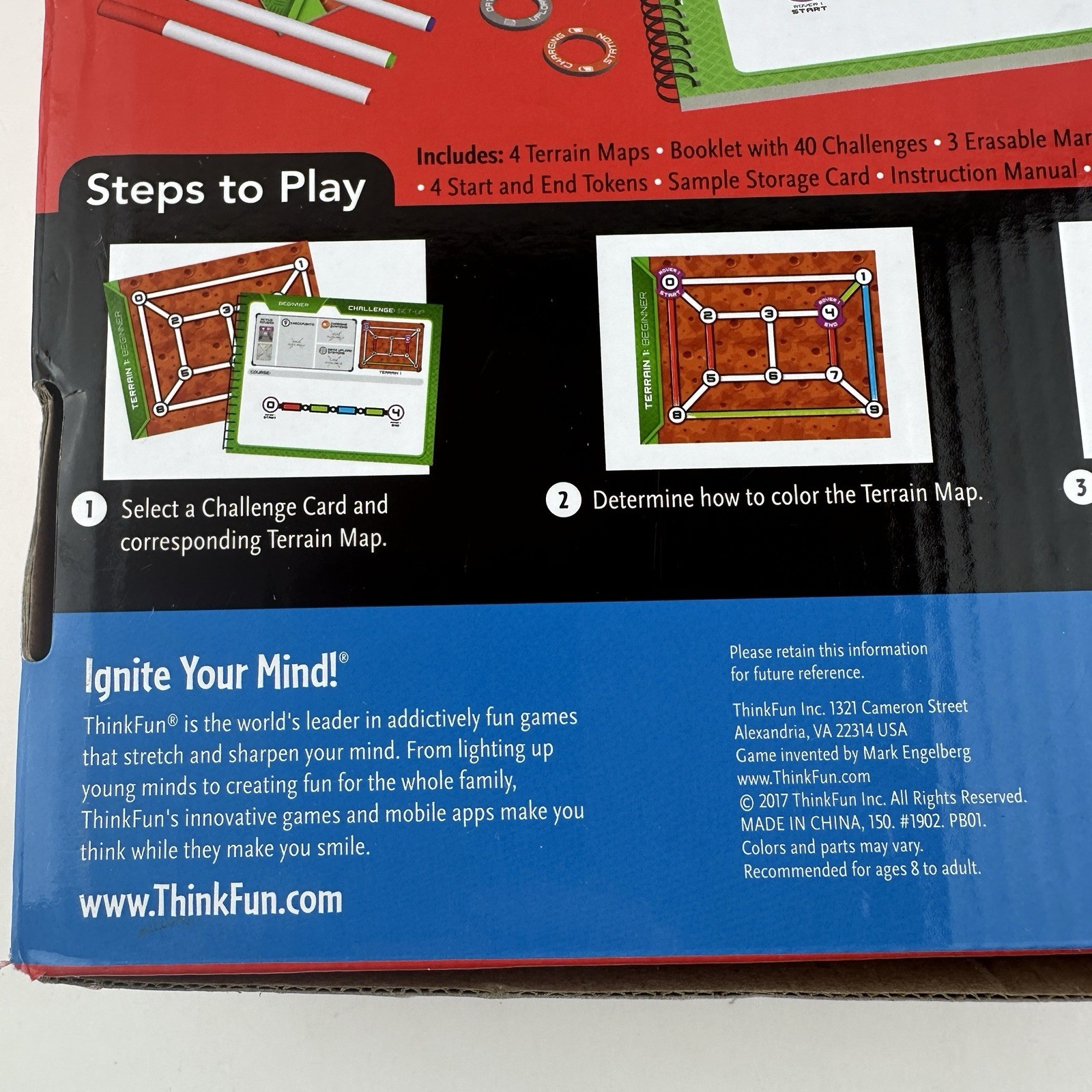 Thinkfun Rover Control Programming Game Series New Open Box MISSING Markers