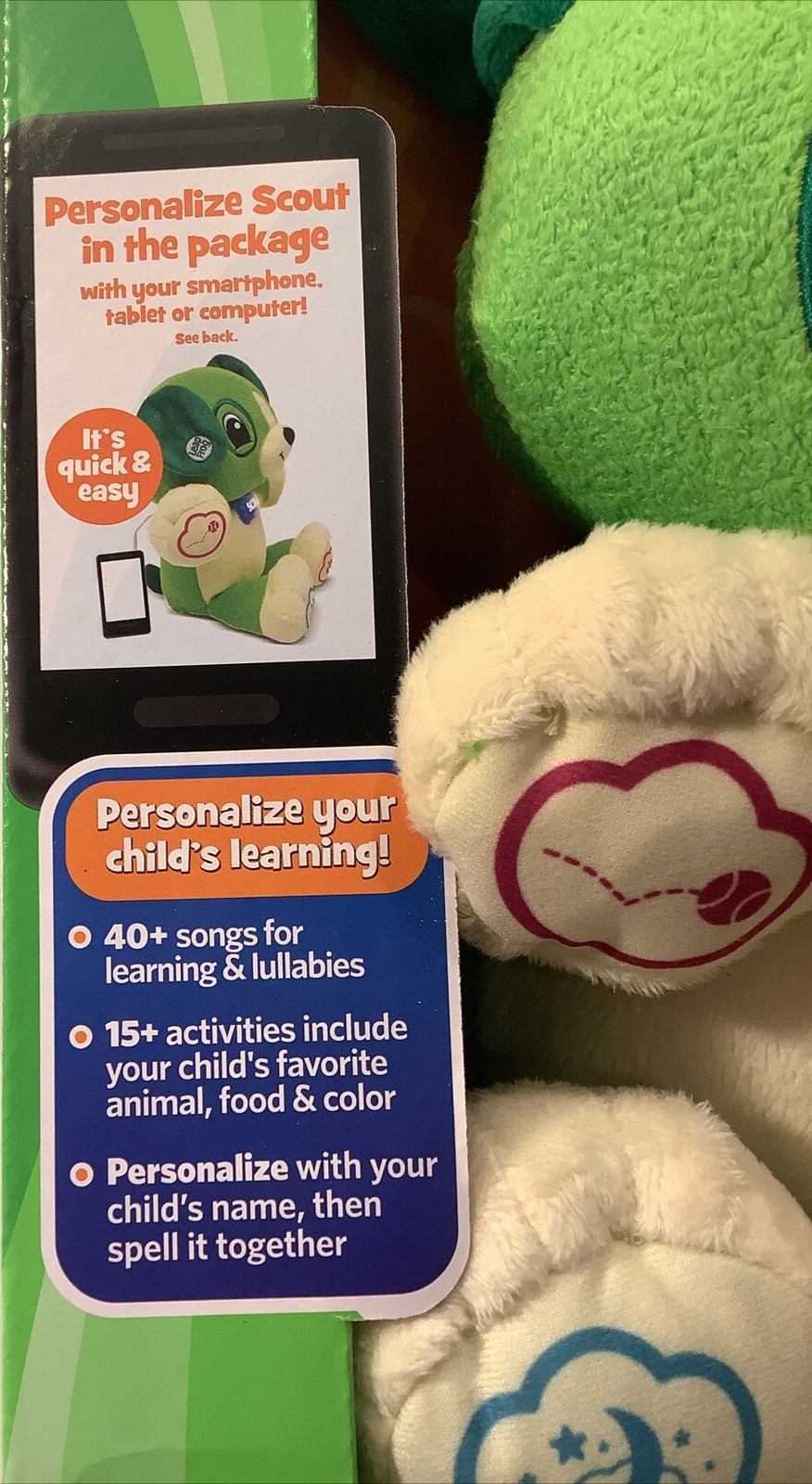 LeapFrog My Pal Scout Puppy – Green 3-36 Months, Activities & Songs NOS 2014!!🐶