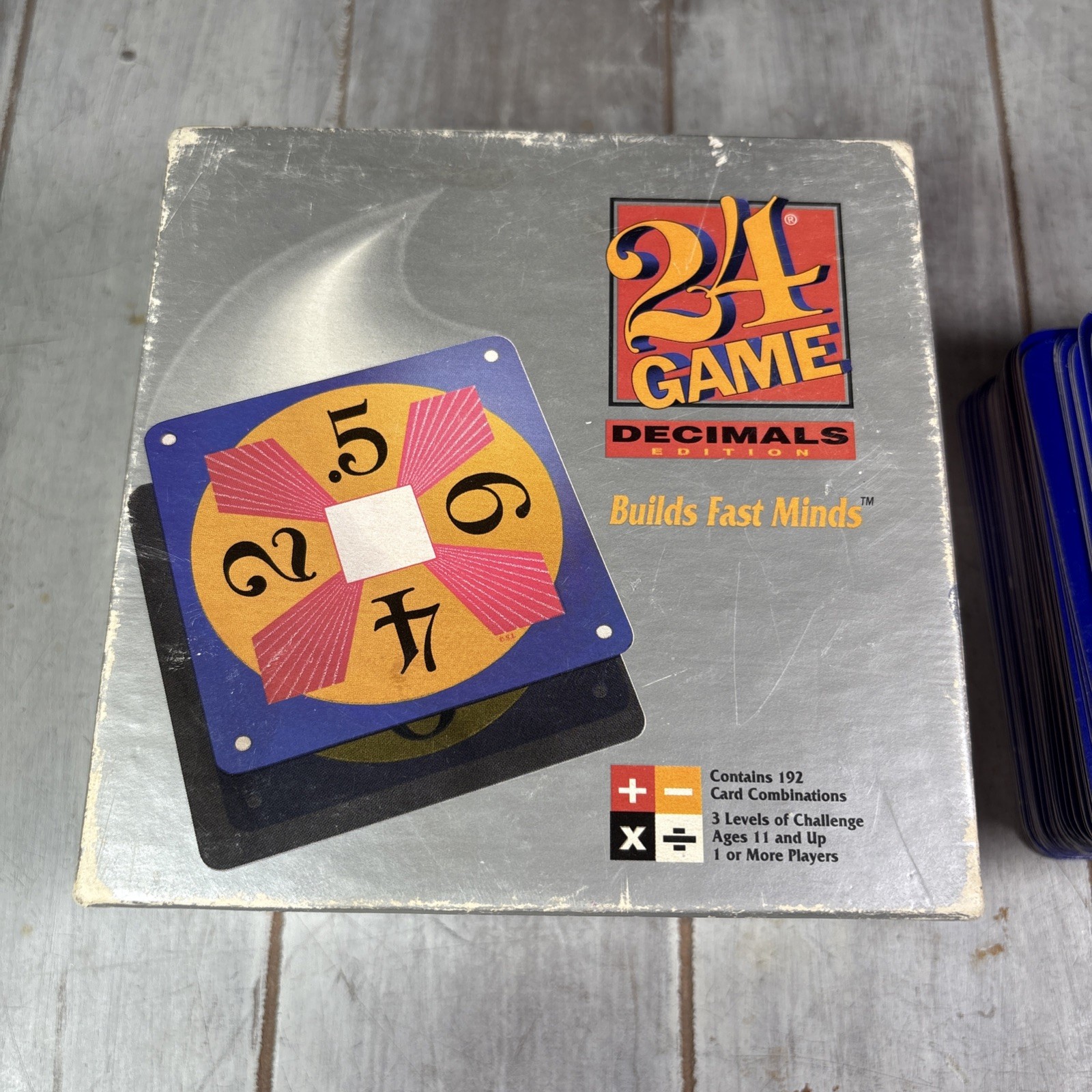 24 Game Decimals Math Game 96 CARDS, Math Practice 1993 – Rare