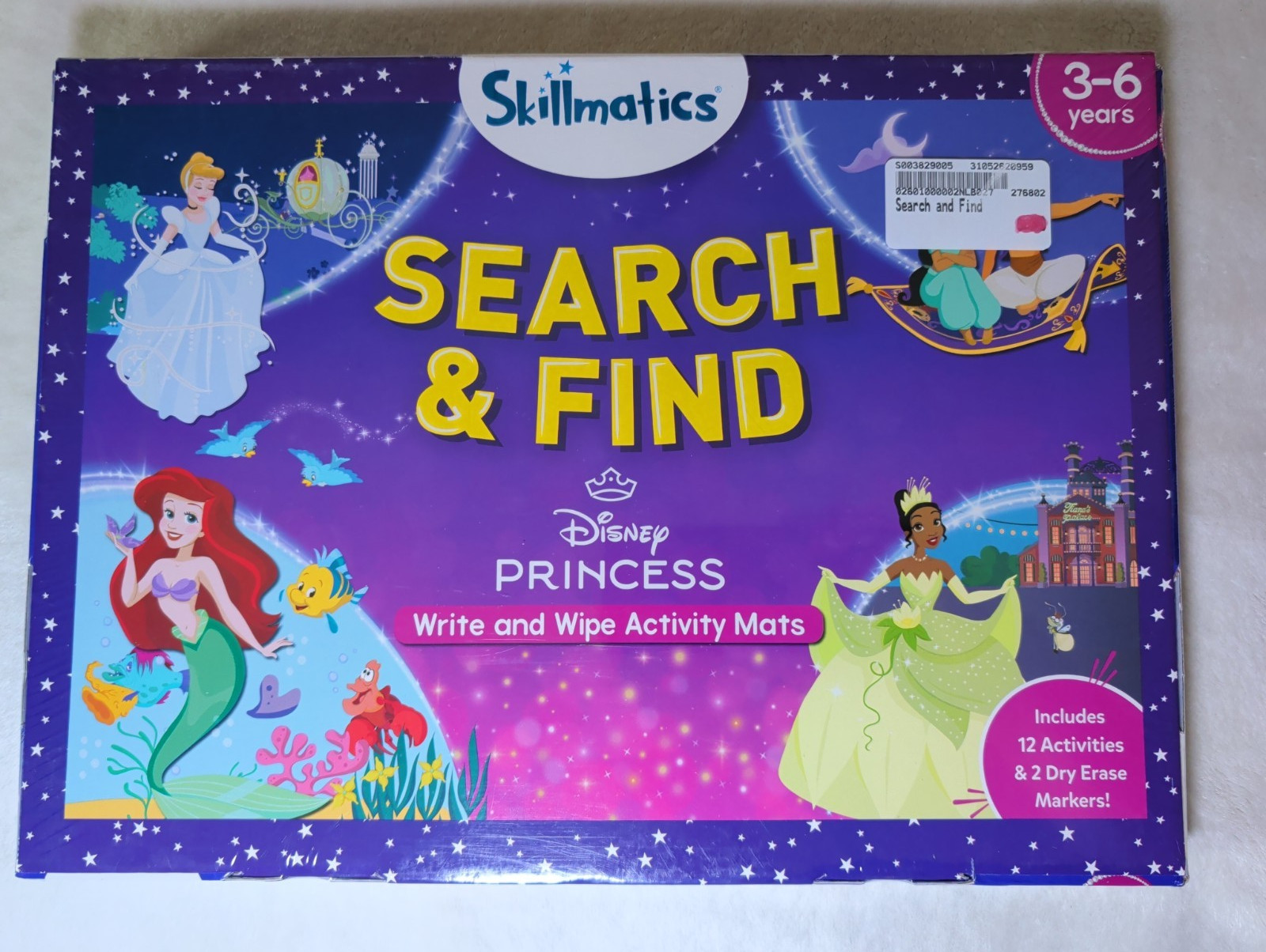 Skillmatics Search & Find Disney Princess Educational Game – Reusable Prescho…