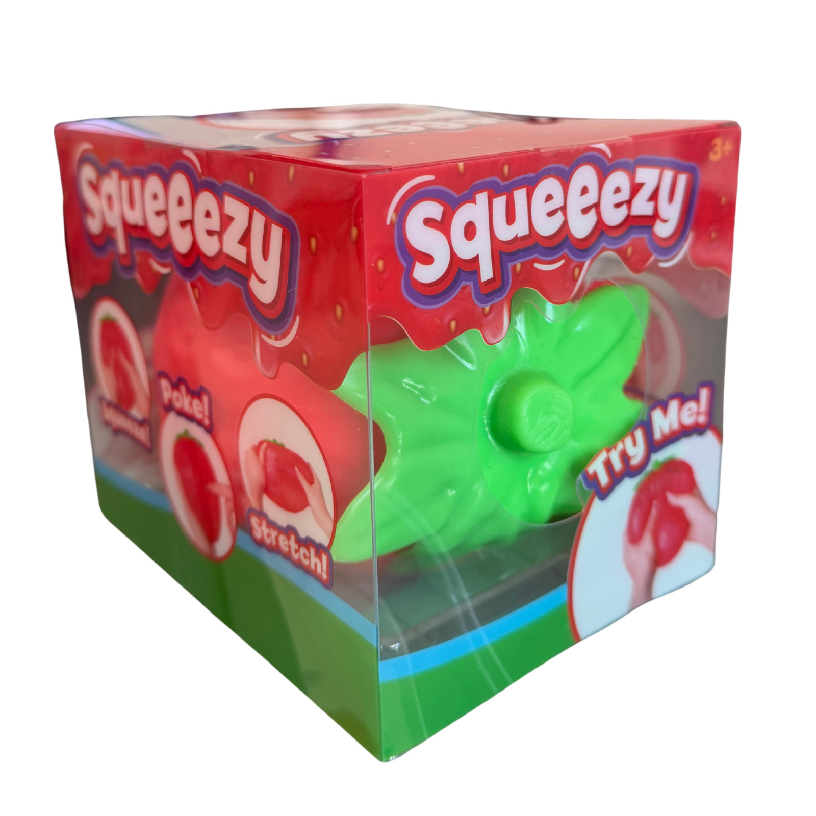 Sunny Days Jumbo Squeeezy Strawberry Squishy Sensory Toy – NEW