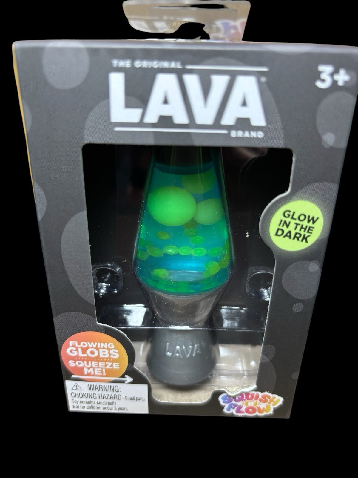 2x Lot Schylling Lava Squish N Flow Squishy Glow In The Dark Lamp