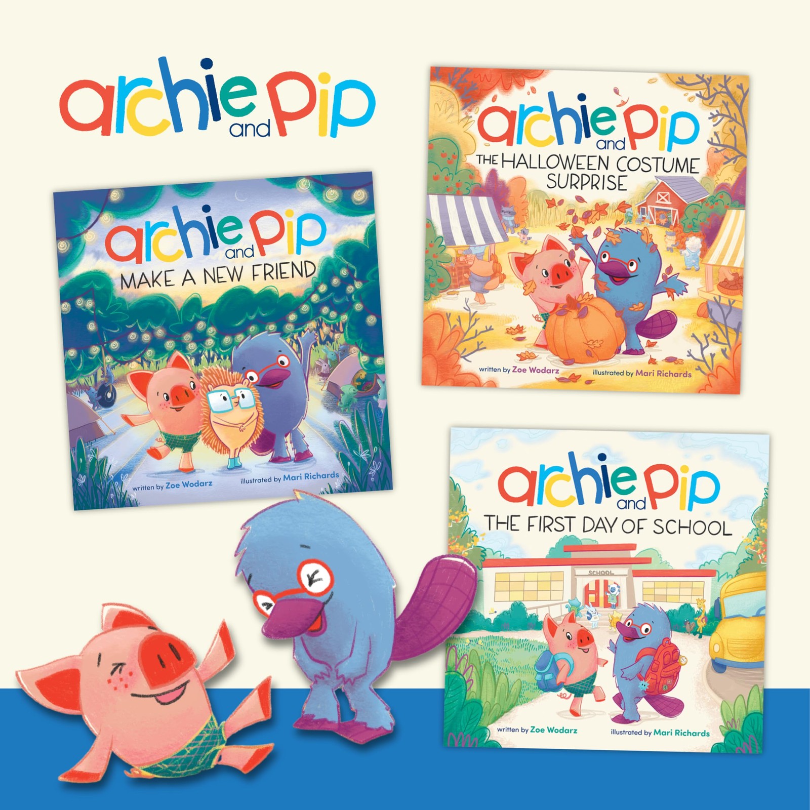 Archie and Pip’s Halloween Adventure: Fall Picture Book for Toddlers & Kids