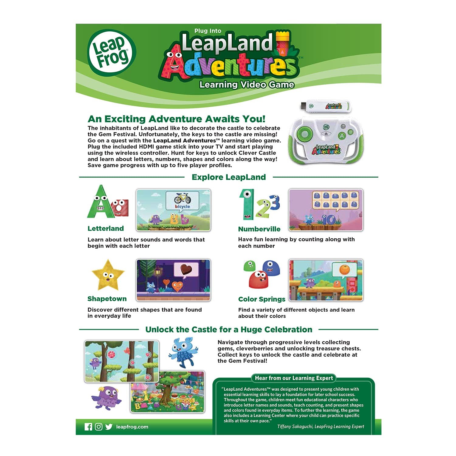 LeapFrog LeapLand Adventures 150+ learning items, Multicolor