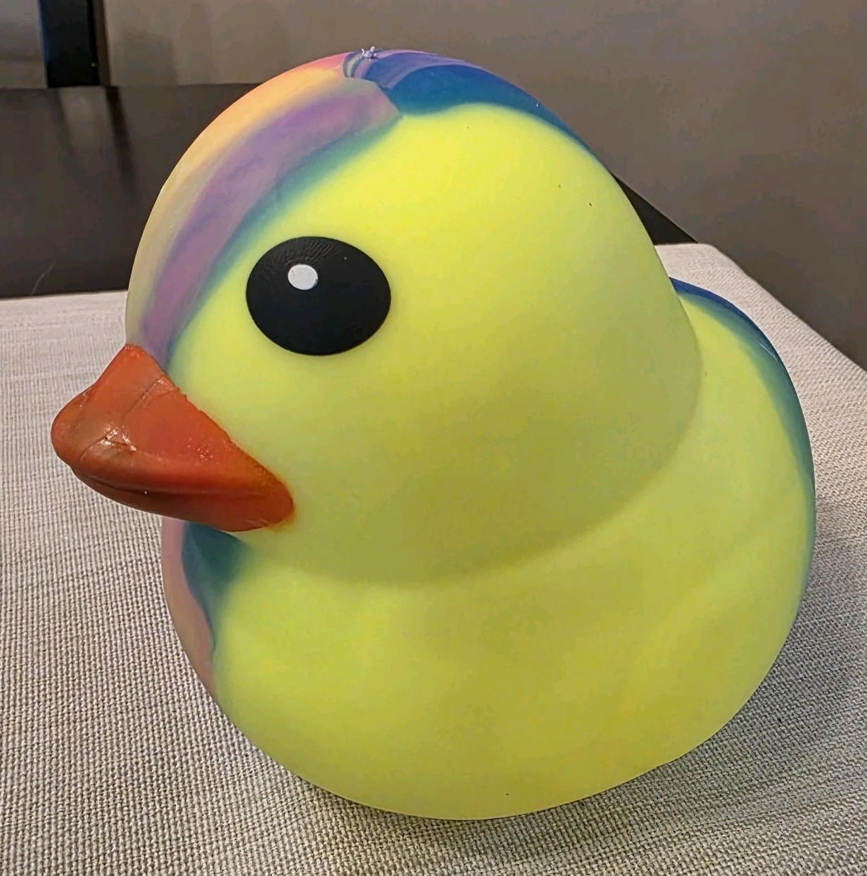 NEW Sunny Days Jumbo Squeezy Tie Dye Duck Yellow Blue Purple Pink Green