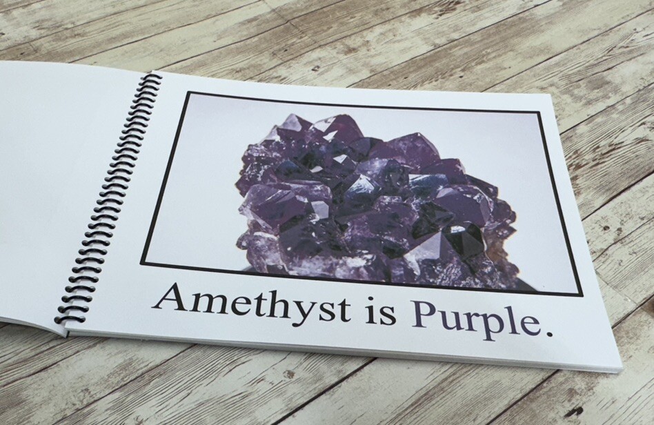 Purple | Pretty Purple Posy | LEARNING COLORS | Spiral Bound Picture Book