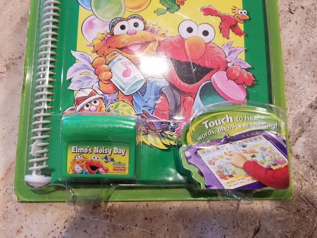 NIP Fisher Price Sesame Street Elmo’s Big Surprise Power Touch Book & Cartridge
