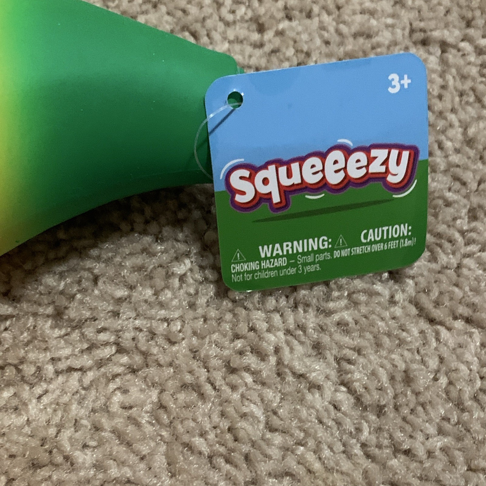 Squeezy Banana Tactile Squeeze Toy Yellow/Green Ages 3+ (3-4 Years)
