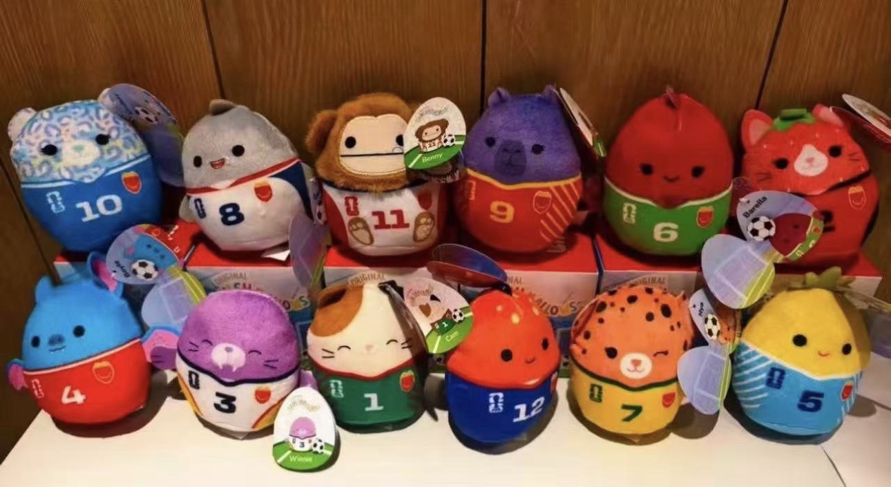 12PCS Set Mc DONALD’S Squishmallows World Cup 2026 Happy Meal Toys