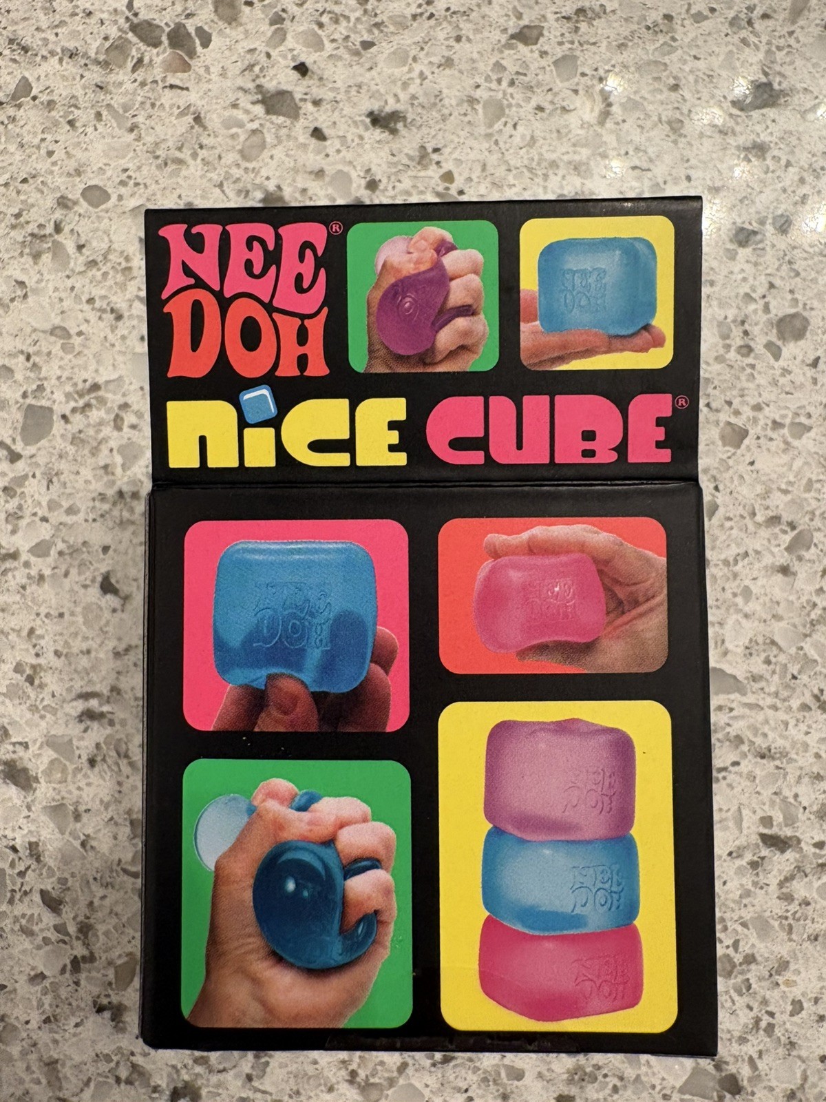 NeeDoh Nice Cube Purple – Sensory Squeeze Toy for Ages 3+ – 2.25″ Relaxation