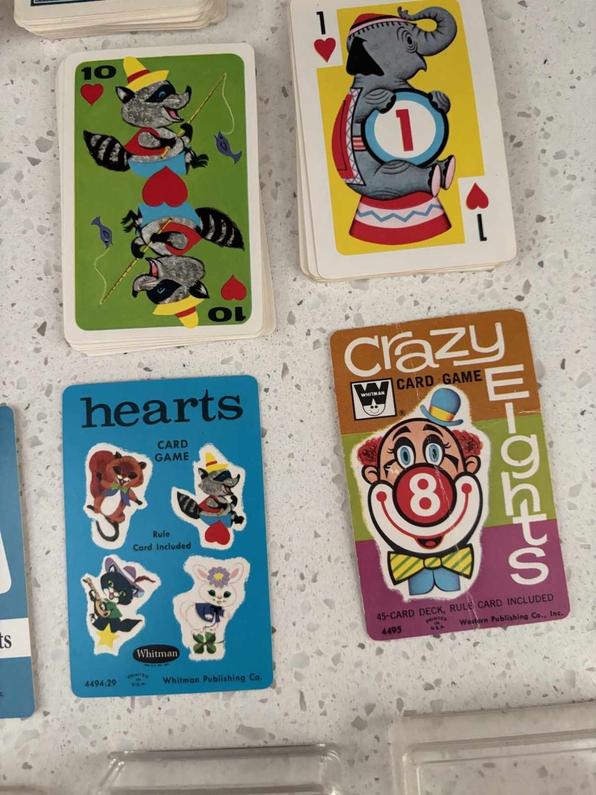 Vintage Whitman Phonics Flashcards & Card Games w/ Plastic Cases