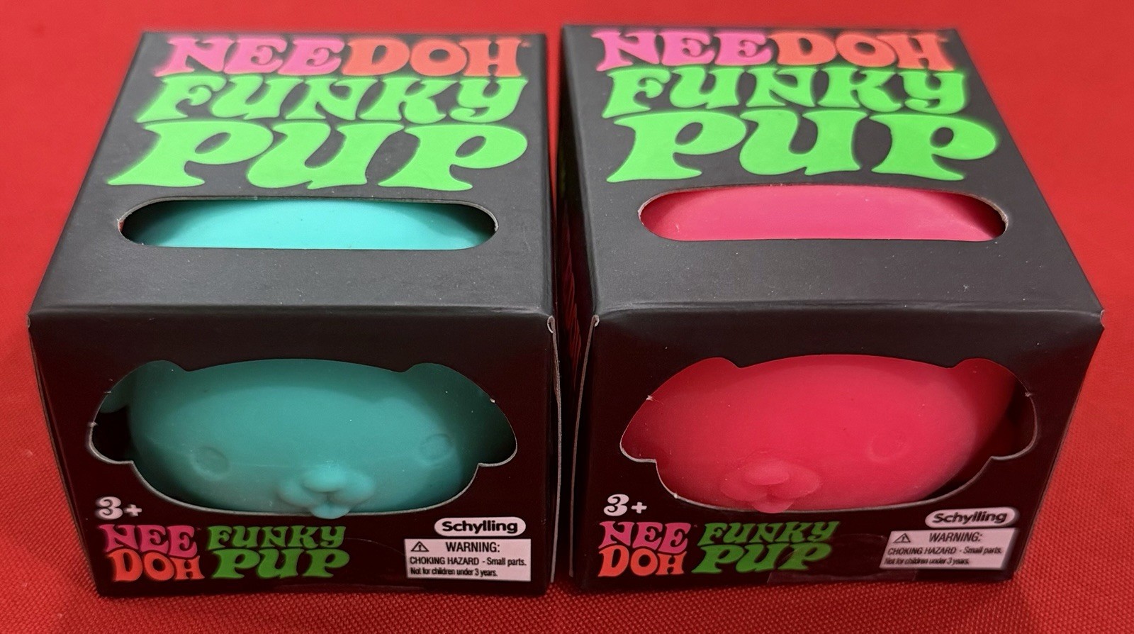 Schylling NeeDoh Funky Pup Squishy Squeeze Toys 2-Pack