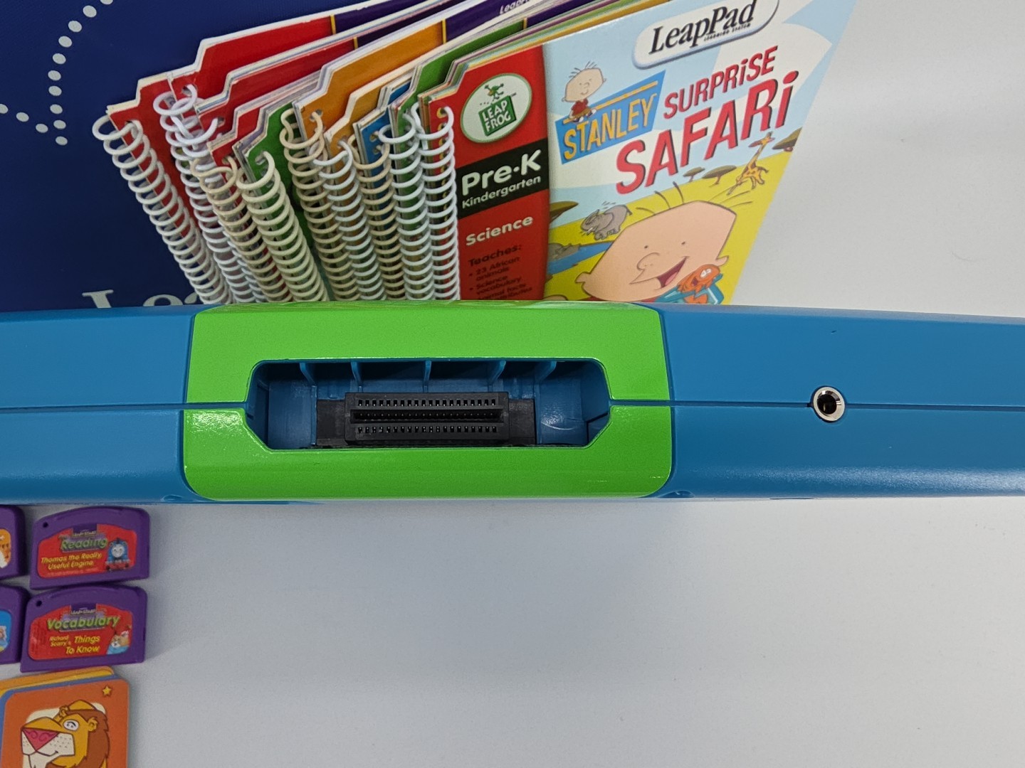 LeapFrog LeapPad Learning x Games & Books LOT + Backpack Carrier Vintage 2001!!