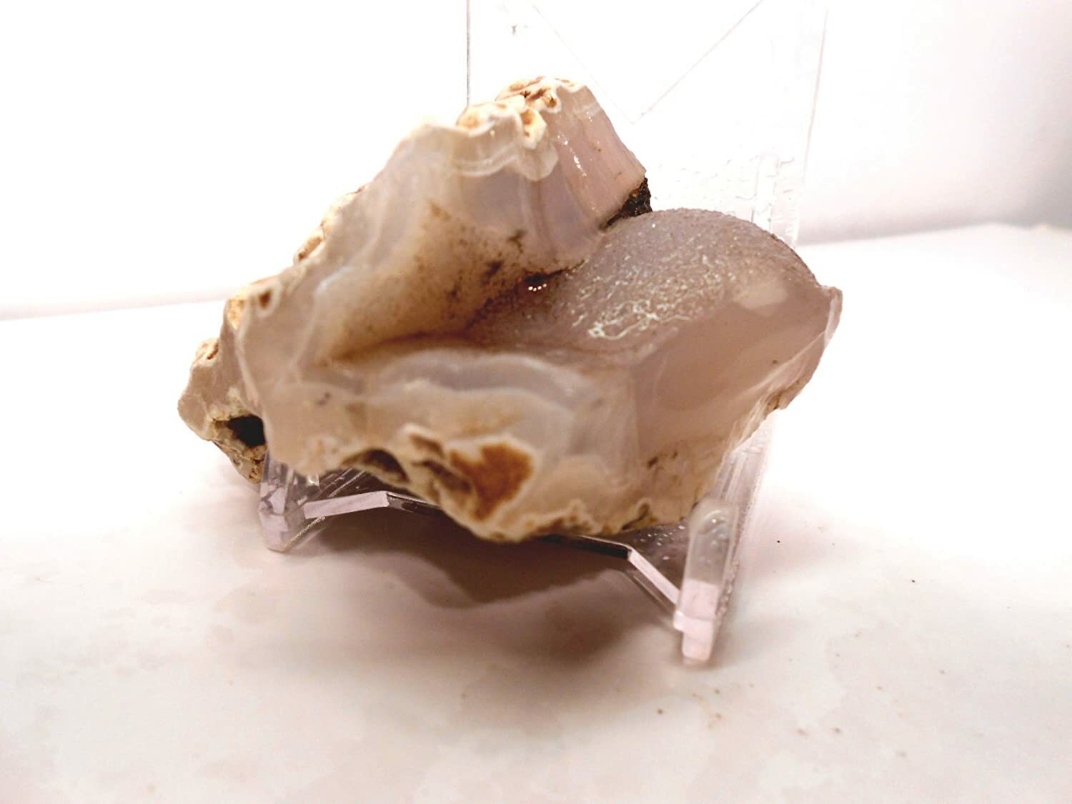 Rockhound’s First Choice Rock Tumbler New Mexico Blue Luna Agate Rough 8oz.