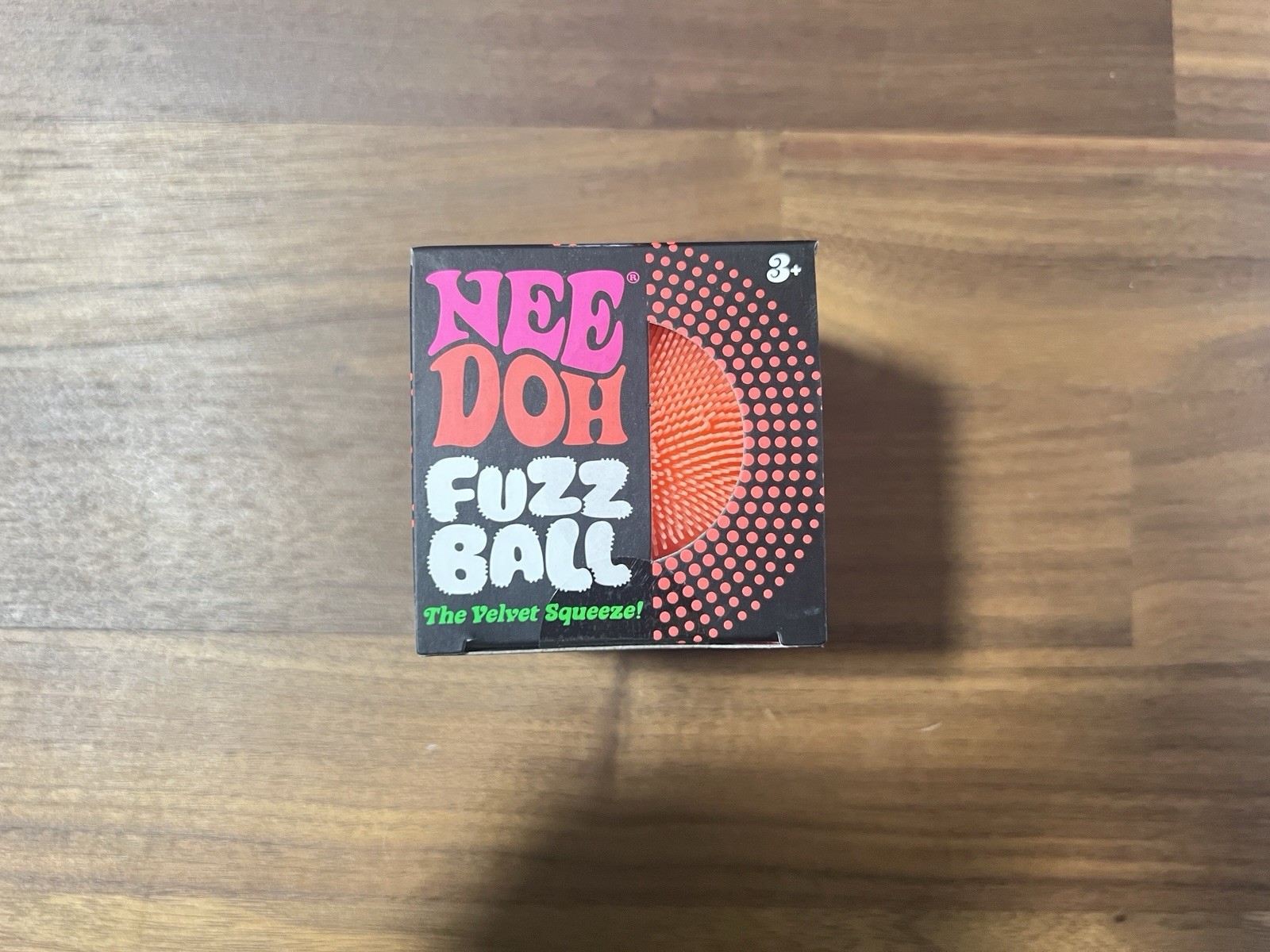 NeeDoh Fuzzball The Velvet Squeeze (Orange) Authentic New In Box Fast Ship ✅