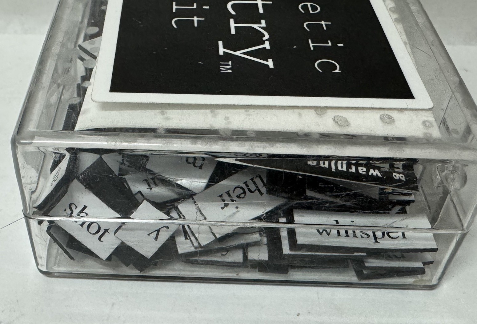 VTG 1993 Magnetic Poetry Word Phrase Magnet Kit Create Learning Fun Dave Kapell