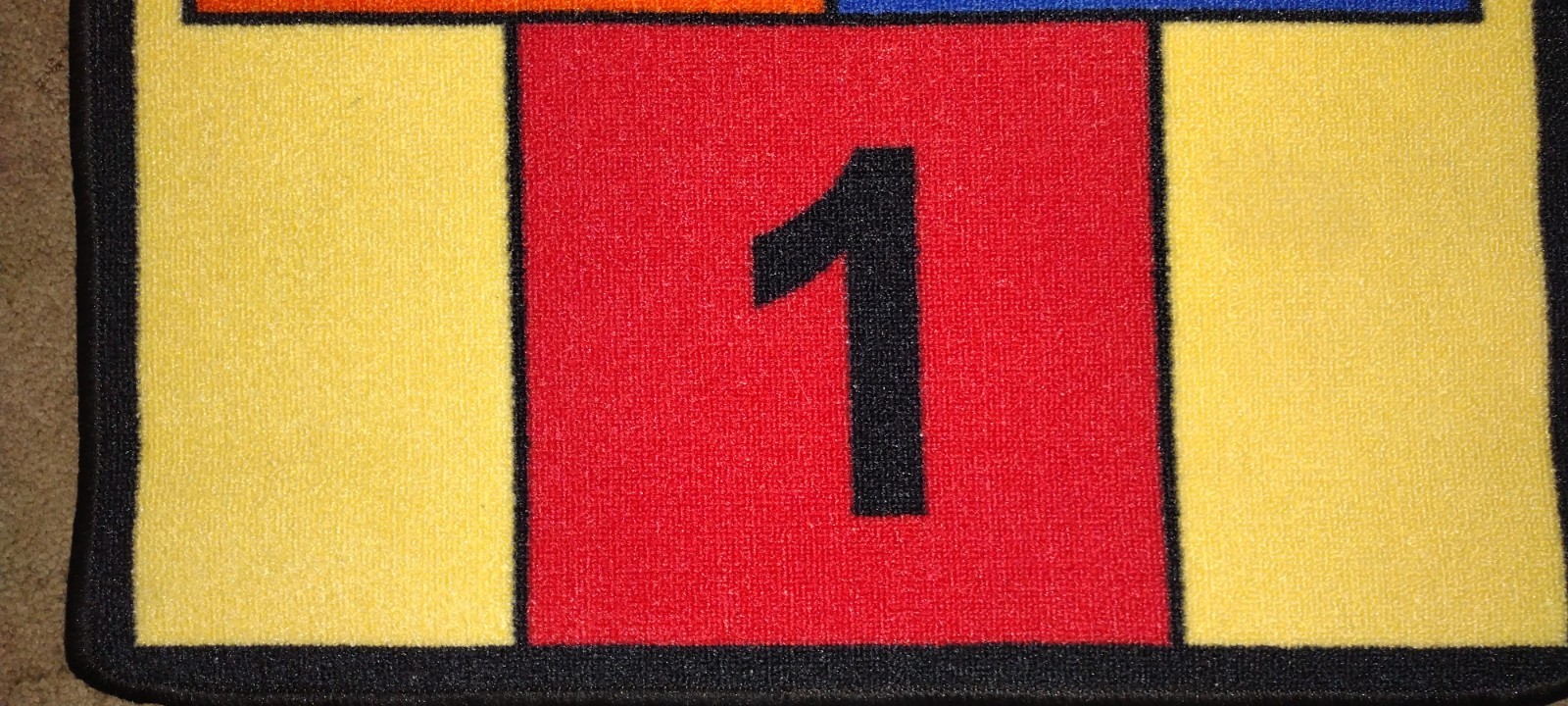 Hopscotch Rug Game Multi Color Learning Carpet Educational Kids Floor Mat