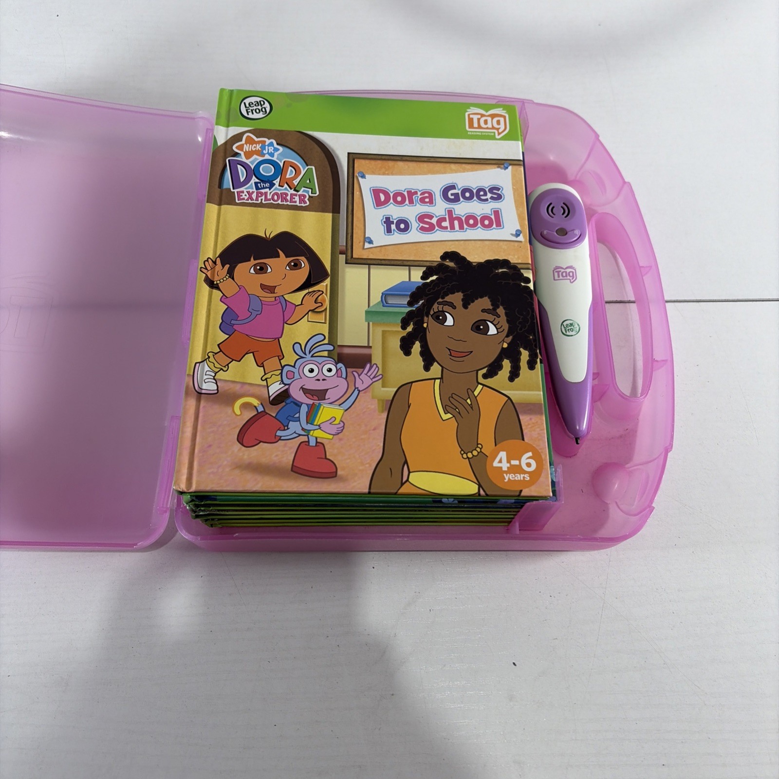 LeapFrog Tag Reader Books, Pen And Case – Good Condition 7 Books