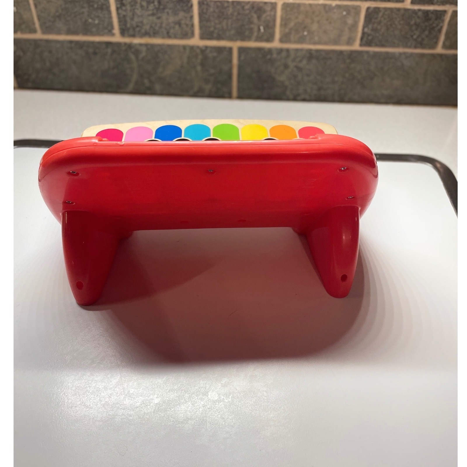 Baby Einstein Hape Magic Touch Piano Wooden Musical Toy Red/Pink