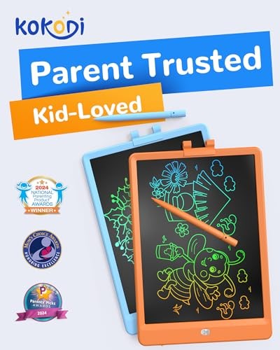 LCD Writing Tablet, 10 Inch Colorful Doodle Board Drawing Tablet, 10in Orange