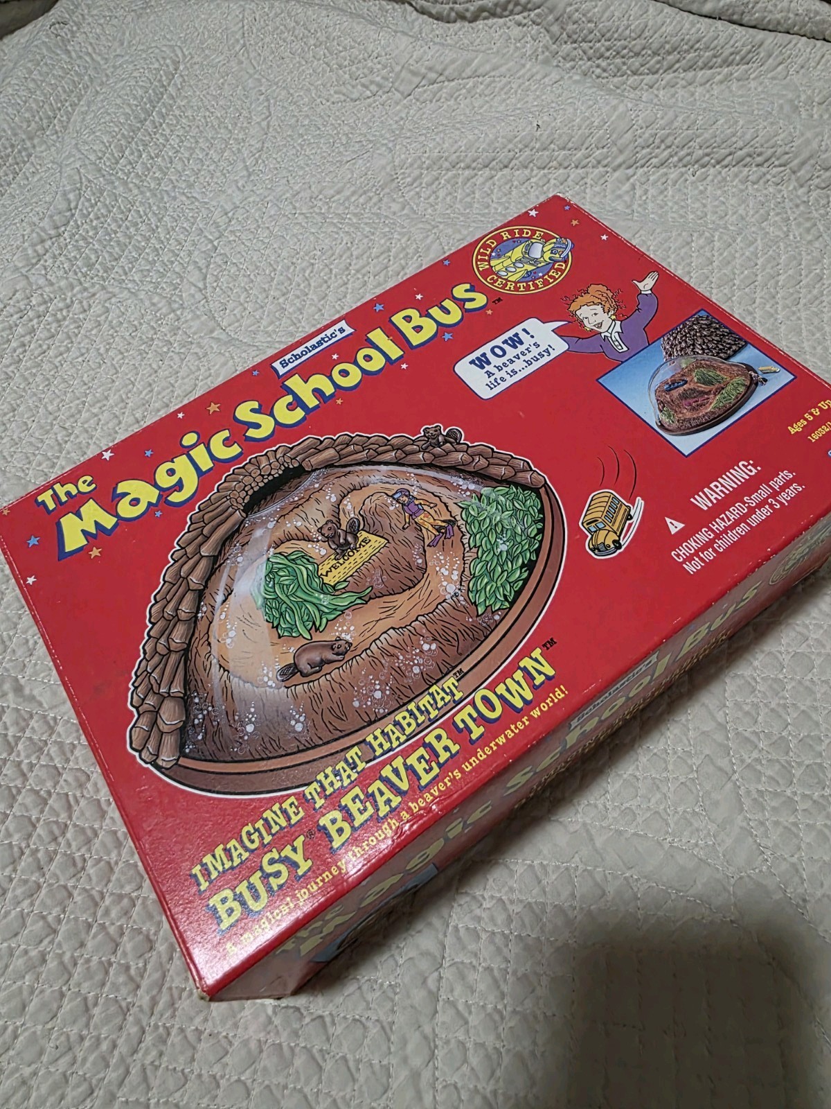 The Magic School Bus Imagine That Habitat Busy Beaver Town Set 1995