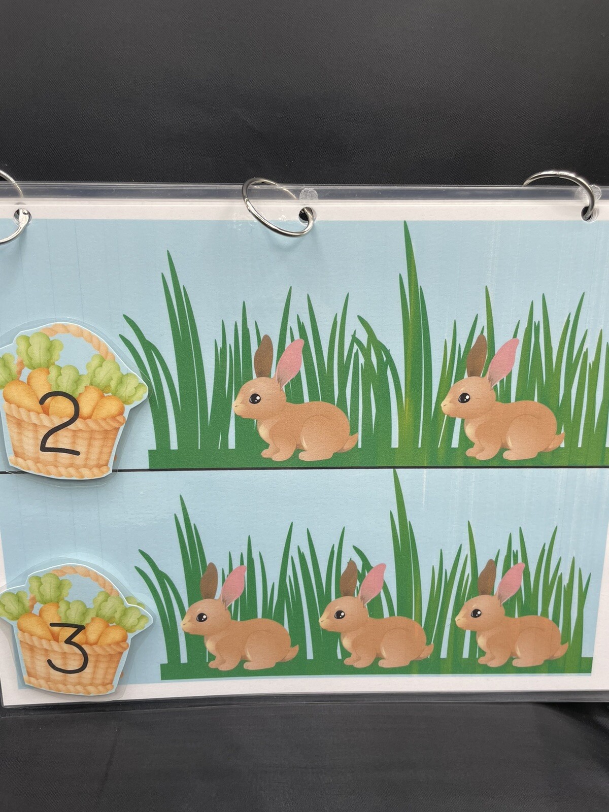 Preschool File Folder Busy Book Activity Game Counting Numbers 0-10