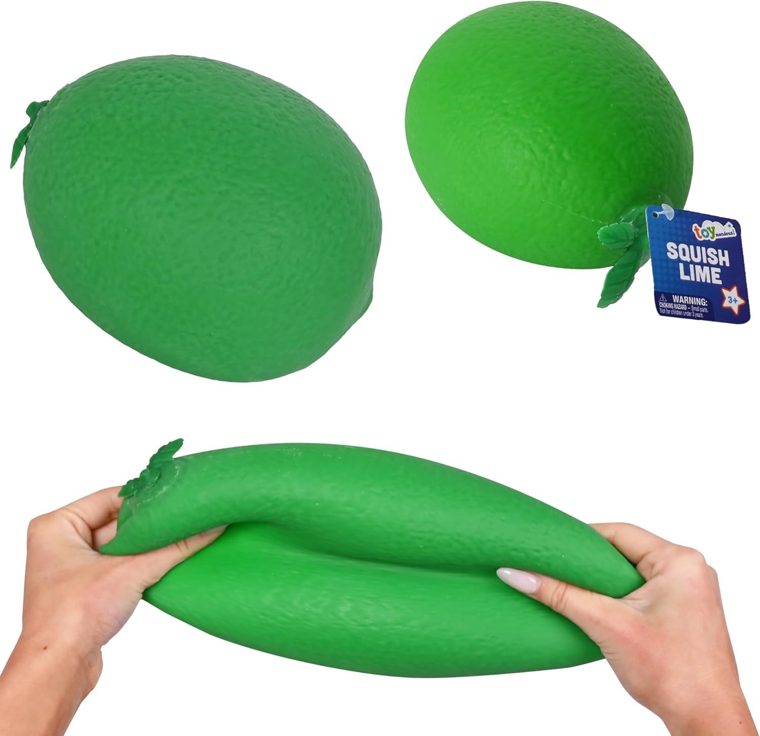 Squishy Lime Toymendous XL Jumbo Sensory Fidget Fruit Squeezy Toy -FAST SHIPPING