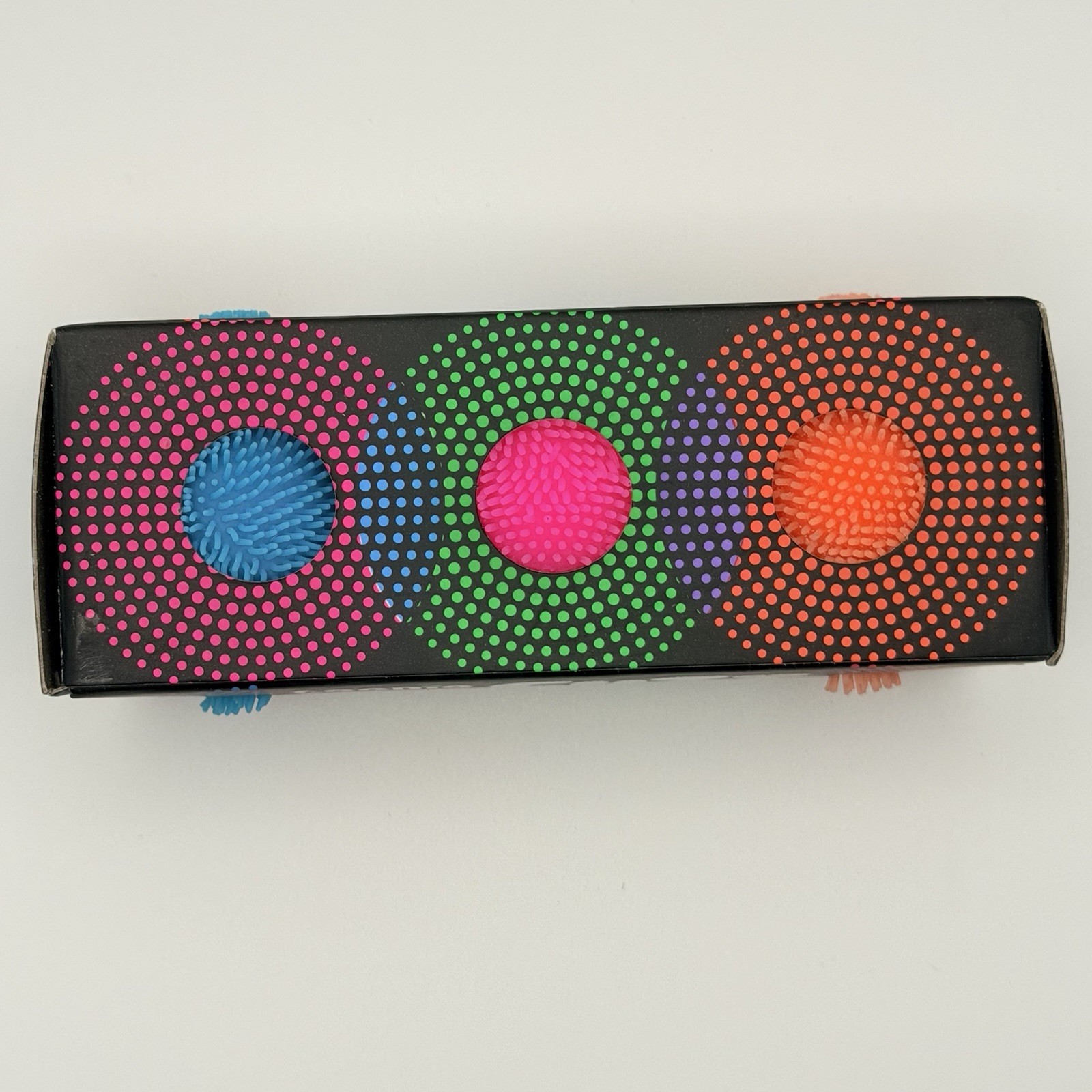 Nee Doh Teenie Fuzz Ball The Velvet Squeeze 3 Pack Multicolor Blue Pink Orange