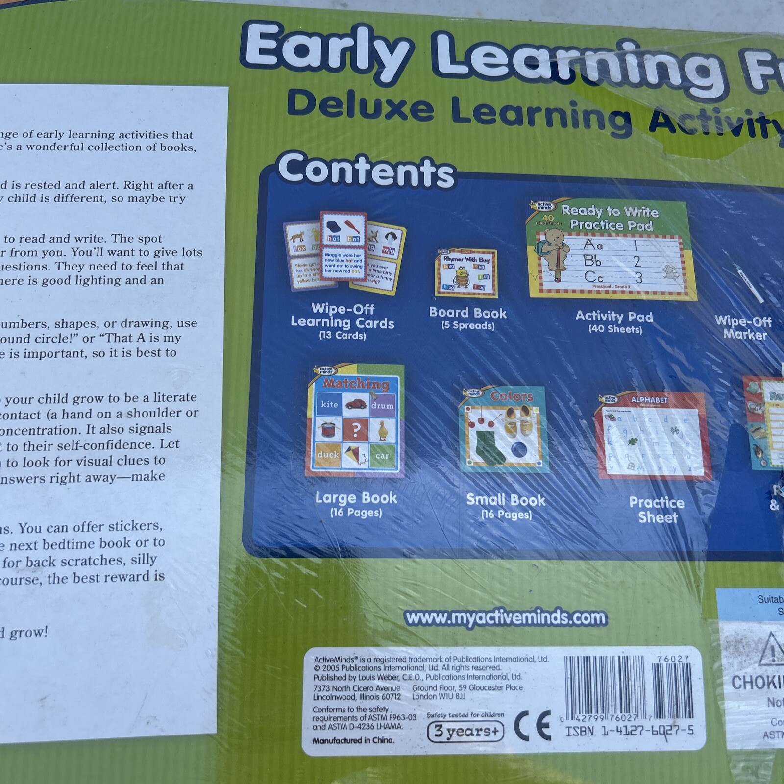 Early Learning Fun – Deluxe Learning Activity Set – Active Minds – Ages 3+