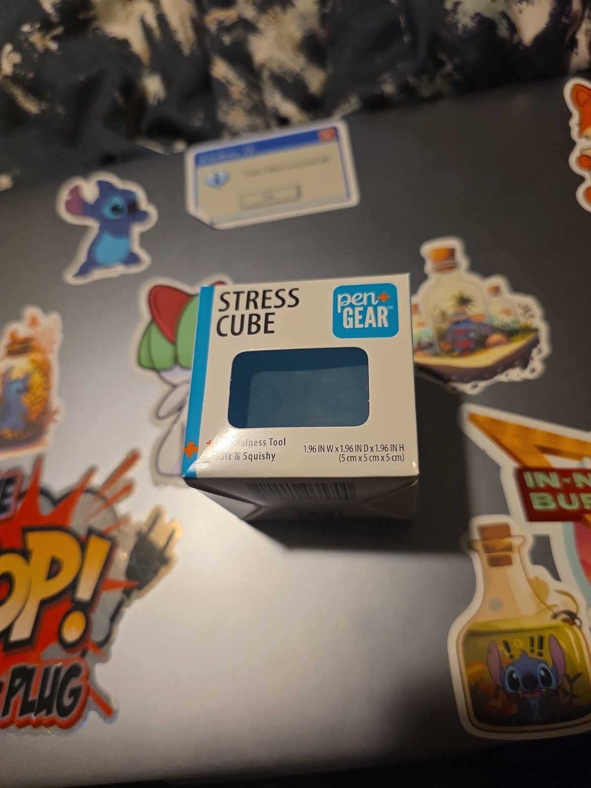 Pen + gear STRESS CUBE X 2 Squishy Toy