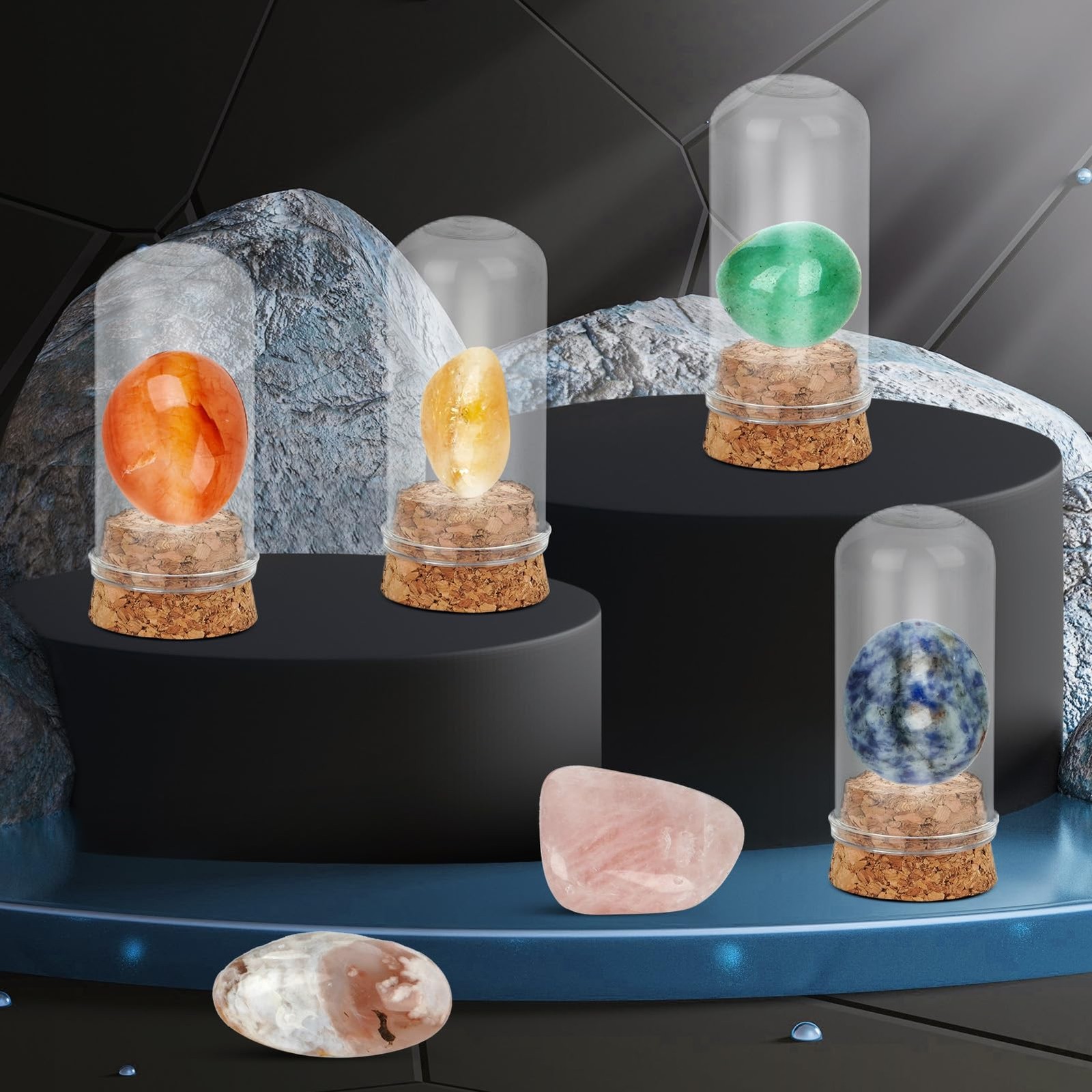 Gemstone Dig Kit (Unique Shape),Great STEM Science Kit for Kids- Excavate Your O