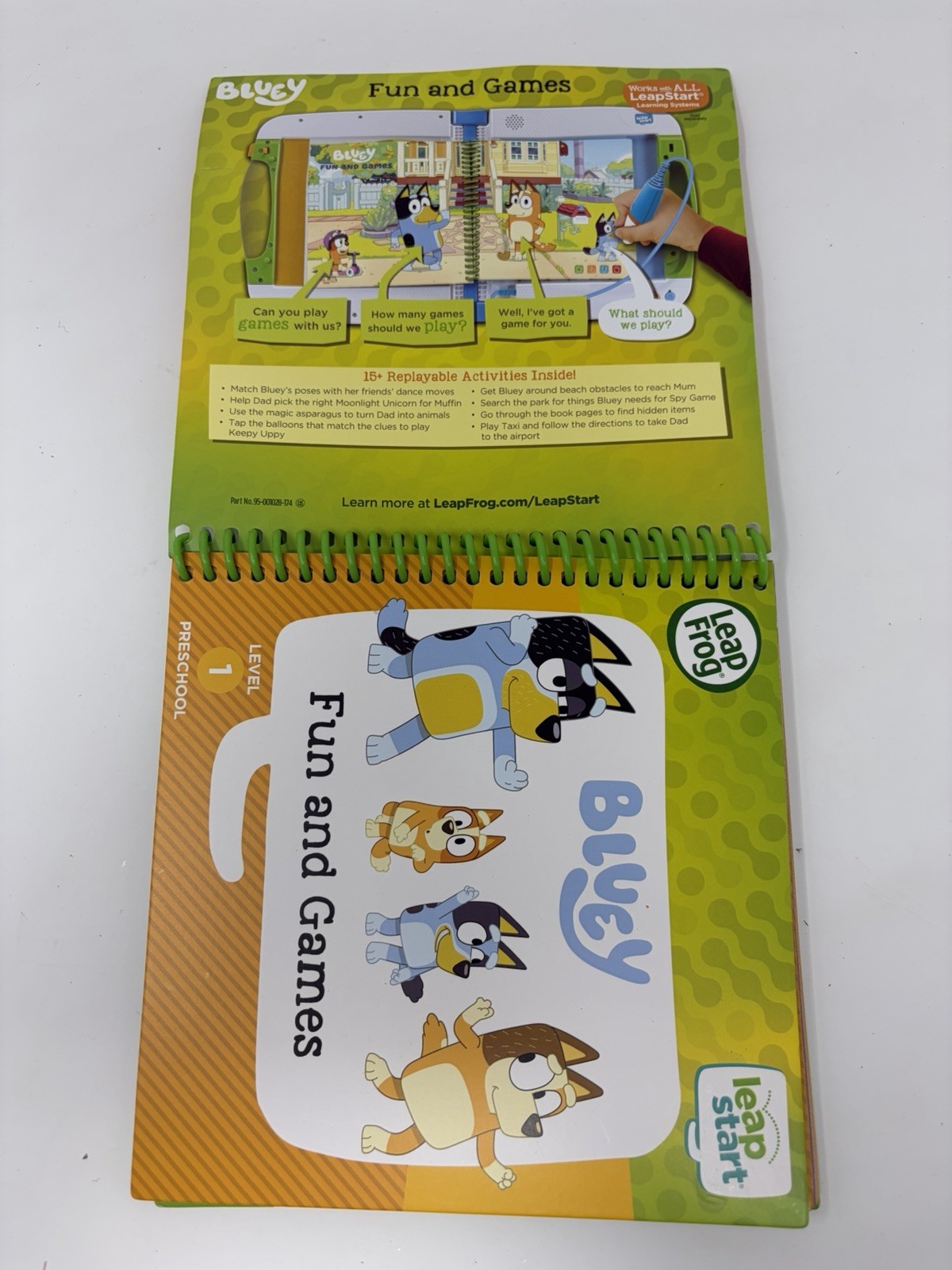 Bluey Fun and Games Activity Book for LeapStart Learning System