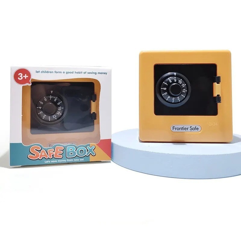 Mini ATM Piggy Bank Password Money Box Cash Coin Savings Safe for Kids