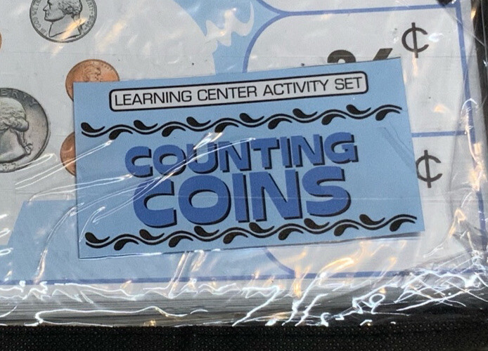 Learning Center Activity Set – Counting Coins – Clothespin Learning Center