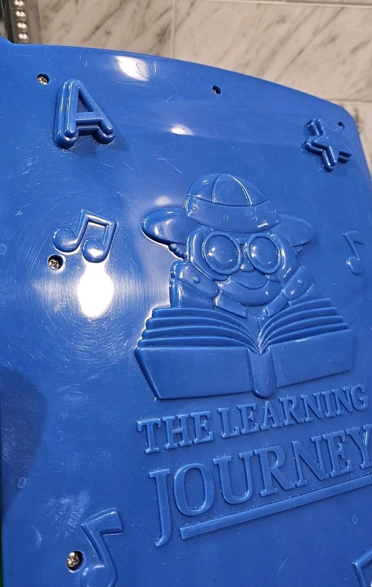 VINTAGE THE LEARNING JOURNEY Talking ABC & Time Interactive Learning Book WORKS