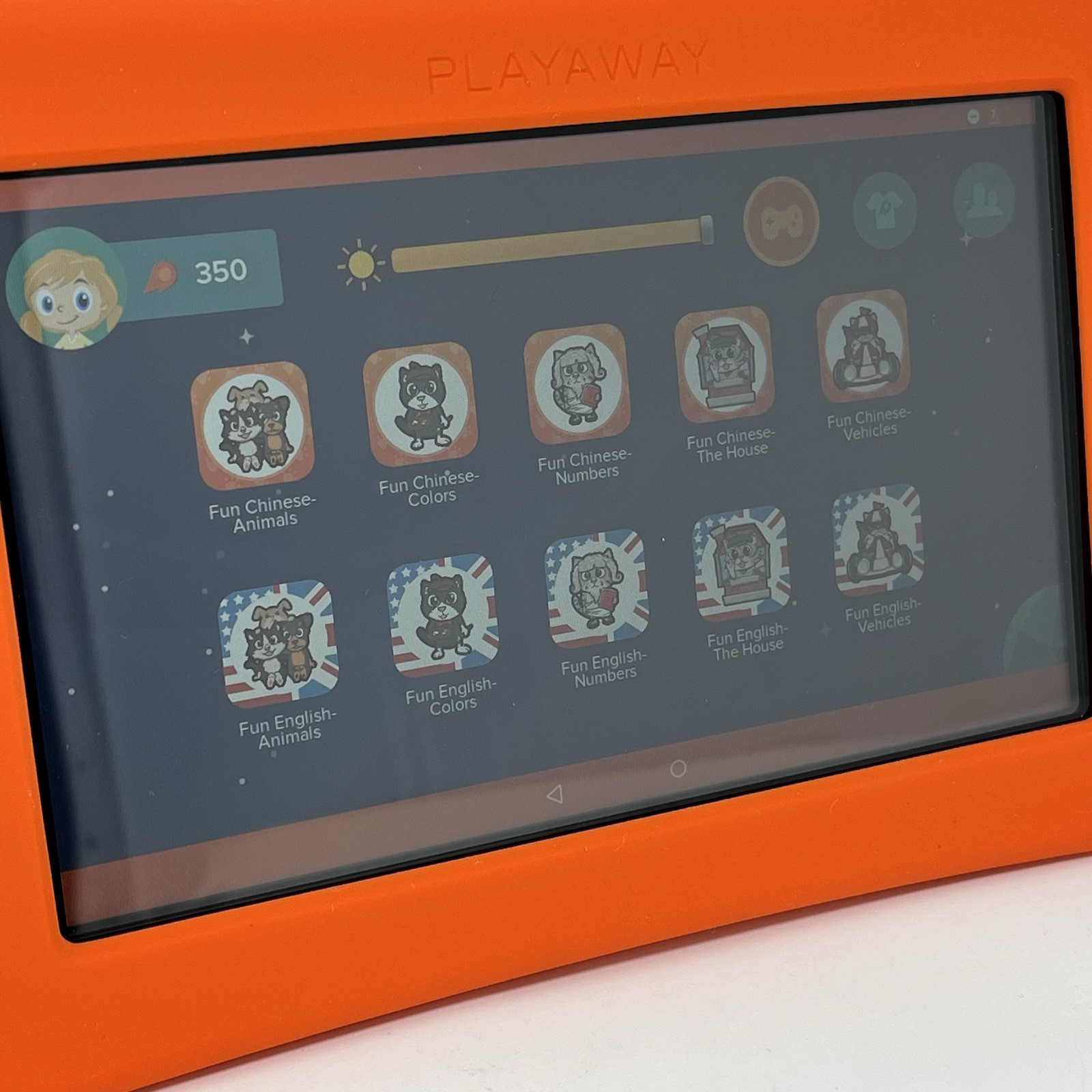 Playaway Launchpad Preloaded Learning Tablet Fun Chinese! W/Charger & Case WORKS
